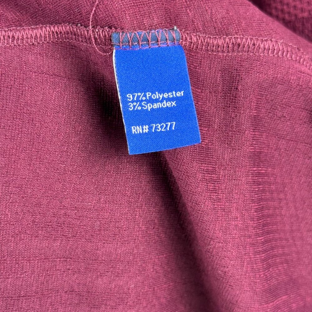 Apt. 9 Women's Bell-Sleeve Shift Dress V-Neck Maroon Size XXL - Picture 3 of 5